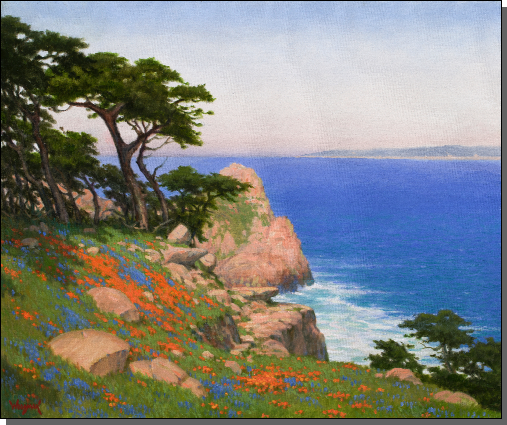 Point Lobos Poppies        20 x 24
